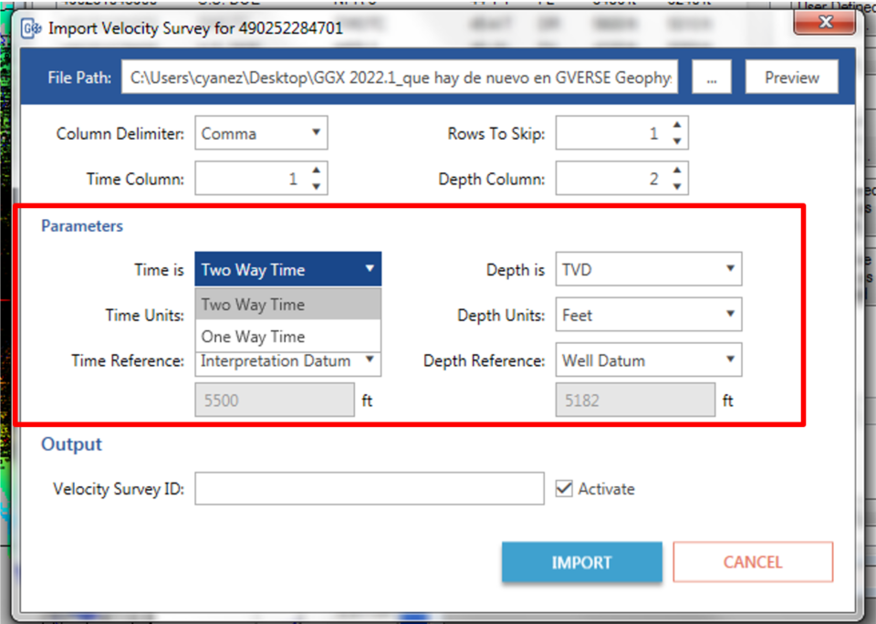 How to import a velocity survey into seismic interpretation for ...